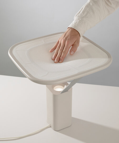 WINT design lab co-creates lamp that changes brightness by pressing the stretchable textile