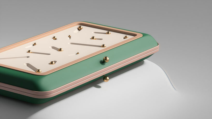 taras yoom's sculptural backgammon set reflects rhythm of play through colors and patterns