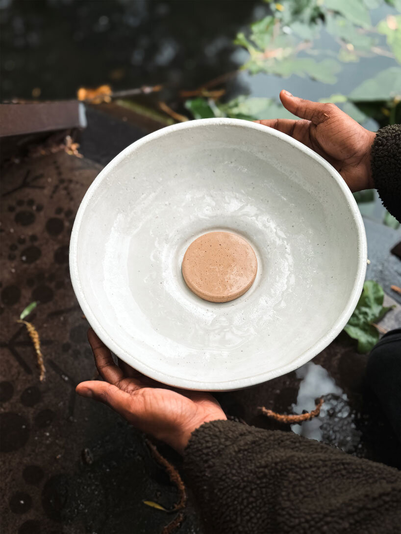 bindu domestic tools made of reused cork and clay reinterpret indigenous practices