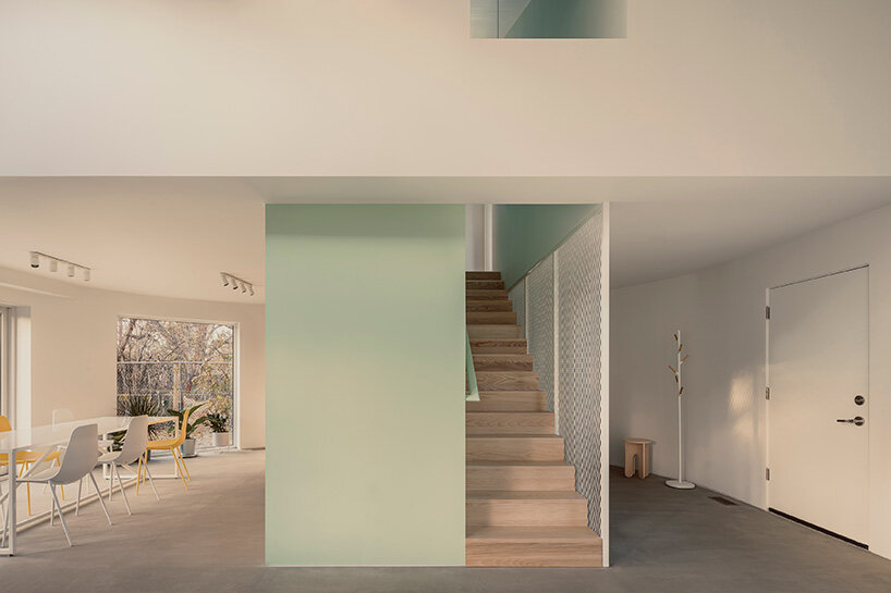 circular ground floor supports shed-roofed volume in NEMESTUDIO's colorado dwelling