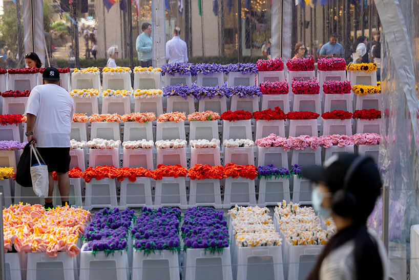 Cj hendry's flower market returns to NYC, this time at rockefeller center