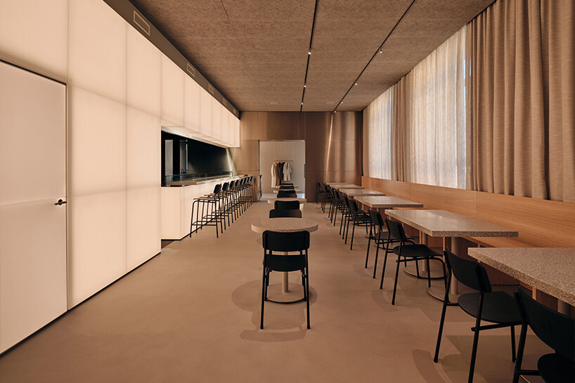 huit sushi restaurant in montreux glows with a custom-made led wall by craft & concept