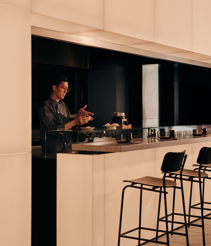 huit sushi restaurant in montreux glows with a custom-made led wall by craft & concept