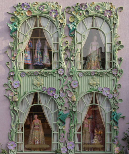 straight out of a fairytale, blossomed silhouettes wrap 'papa don't preach' delhi store