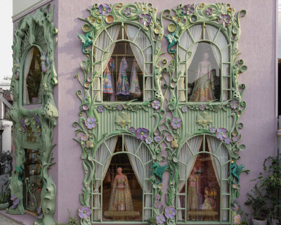 straight out of a fairytale, blossomed silhouettes wrap 'papa don't preach' delhi store