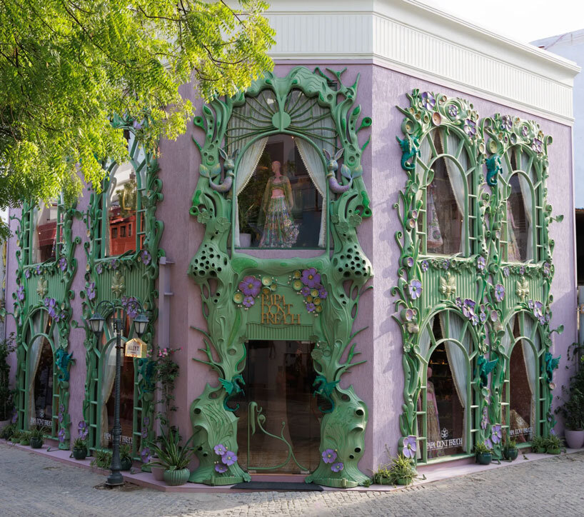 straight out of a fairytale, blossomed silhouettes wrap 'papa don't preach' delhi store