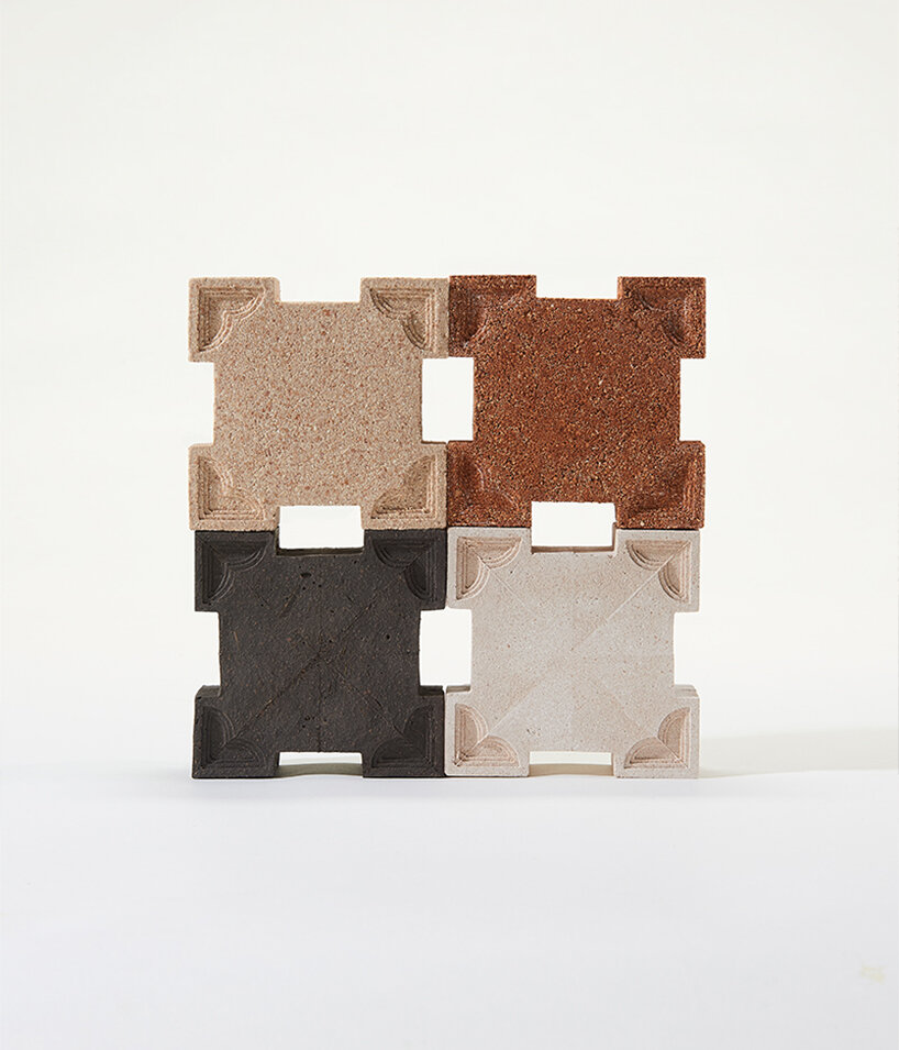 re:shell uses discarded eggshells to create modular, biodegradable building bricks