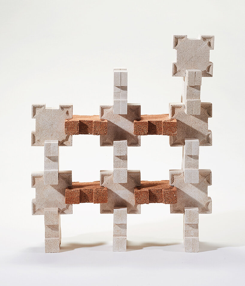 re:shell uses discarded eggshells to create modular, biodegradable building bricks