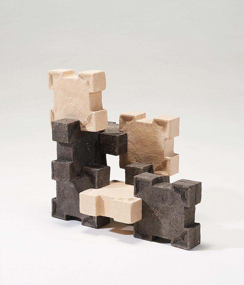 re:shell uses discarded eggshells to create modular, biodegradable building bricks
