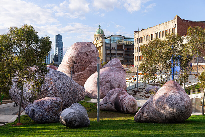 ENESS brings illuminated inflatable rockscape to melbourne in first australian showing