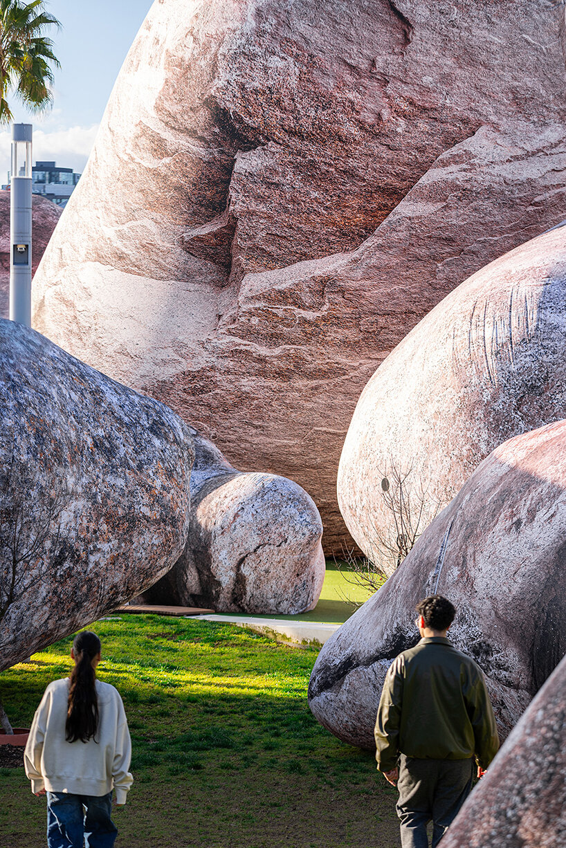 ENESS brings illuminated inflatable rockscape to melbourne in first australian showing