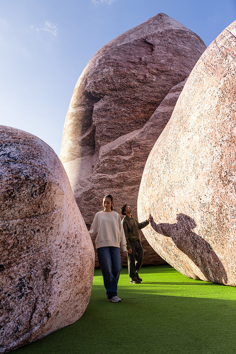 ENESS brings illuminated inflatable rockscape to melbourne in first australian showing