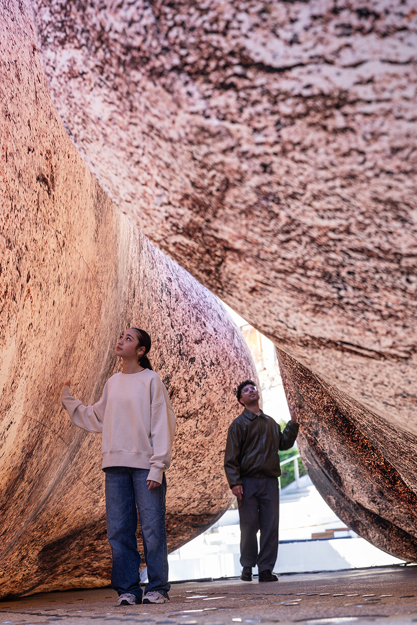 ENESS brings illuminated inflatable rockscape to melbourne in first australian showing