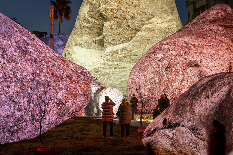 ENESS brings illuminated inflatable rockscape to melbourne in first australian showing