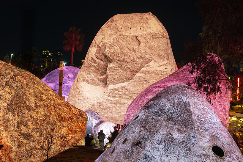 ENESS brings illuminated inflatable rockscape to melbourne in first australian showing