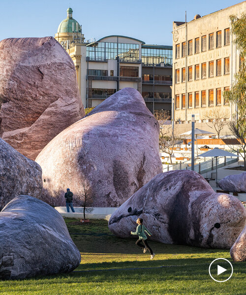 ENESS brings illuminated inflatable rockscape to melbourne in first australian showing