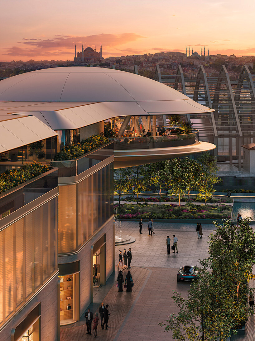 foster + partners reveals plans for retail plaza on istanbul's historic golden horn