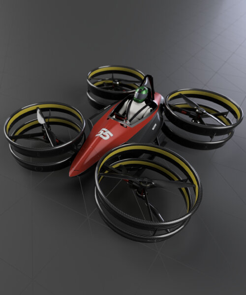 go-kart in the air: formula 1-inspired eVTOL flies in the sky as personal racing vehicle