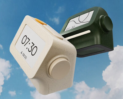 habity bedside clock uses e-paper display to reduce users’ screentime and blue light exposure