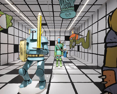 fantastical exhibition JUJU's castle opens as jean jullien's first solo show in shanghai