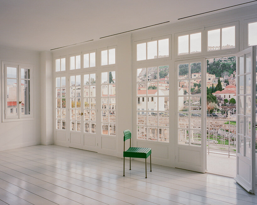 local local turns century-old shop into contemporary art gallery beneath the acropolis