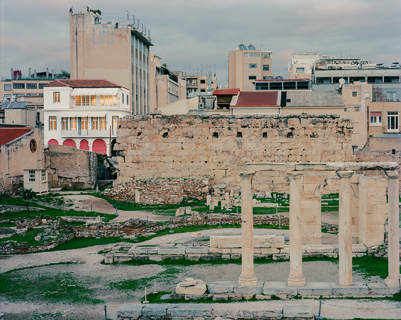 local local turns century-old shop into contemporary art gallery beneath the acropolis
