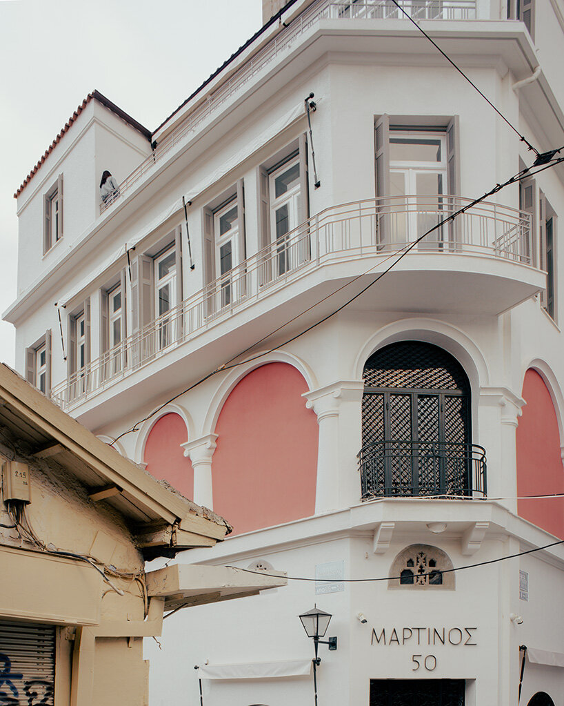 local local turns century-old shop into contemporary art gallery beneath the acropolis