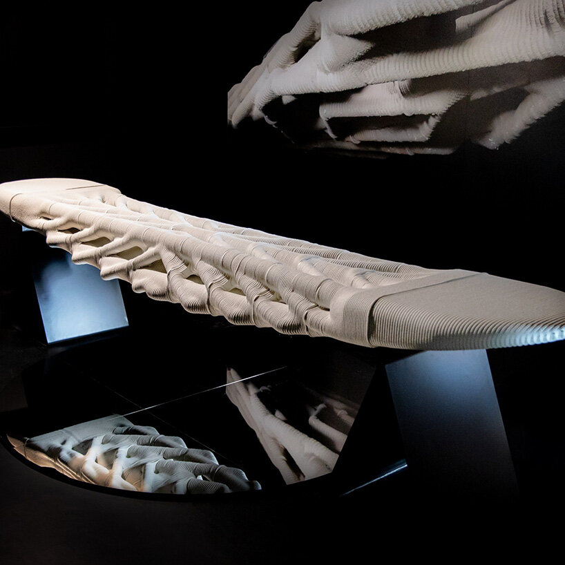 low-carbon 3D printed diamanti bridge showcases modular concrete system at venice show