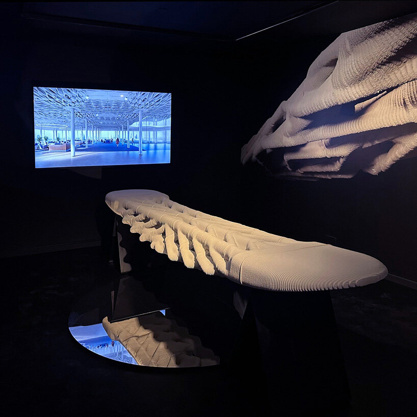 low-carbon 3D printed diamanti bridge showcases modular concrete system at venice show