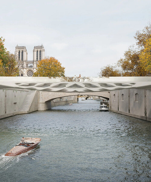 low-carbon 3D printed diamanti bridge showcases modular concrete system at venice show