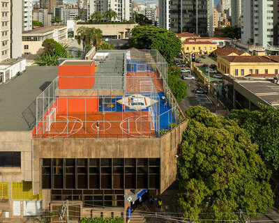 former bank in brazil transforms into vibrant magnum lourdes college by biri + chico albano