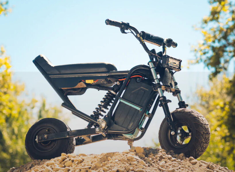 the layout is designed for stability and balance during long wheelies