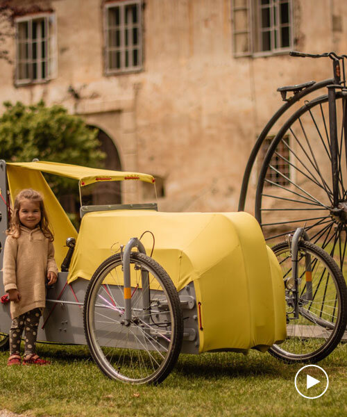 motofocker velocar combines bicycle and car in three-wheeled human-electric hybrid