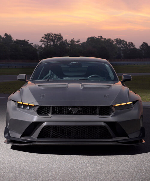 carbon fiber gives glimmering presence to mustang GTD liquid carbon