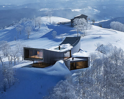 NOT A HOTEL starts sales for mountaintop villa by snøhetta at japanese ski resort