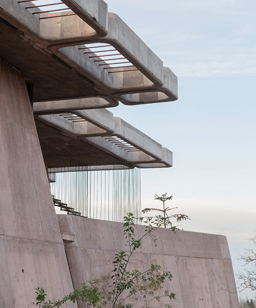 OF. studio embeds concrete home 'brutal honesty' into argentina's mendoza landscape