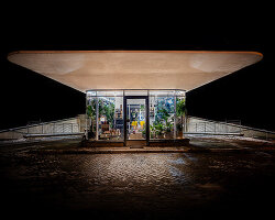 1950s petrol station wins photo of the year at architecture photography awards 2025
