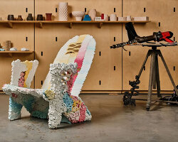 plastic reimagined transforms campus waste into vibrant chairs at atlanta contemporary