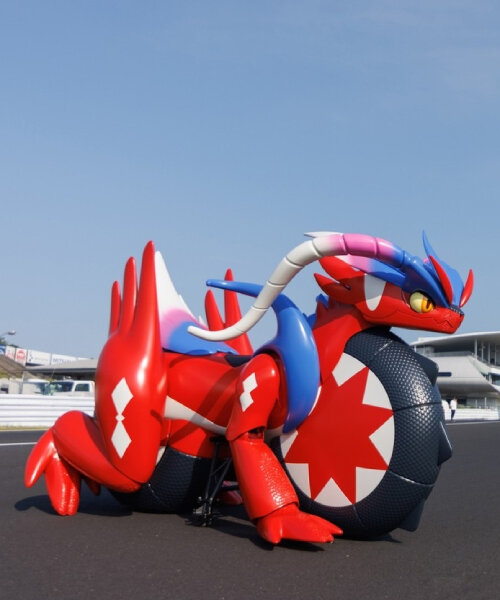 real-life honda koraidon pokémon motorcycle runs and blinks during its suzuka circuit debut