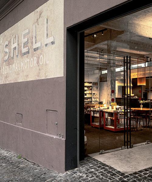schiattarella associati transforms workshop to cultural hub SHELL libreria bistrot in rome