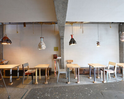 SHAWADS weaves maritime heritage into quanzhou local fish coffee's ocean-like interior