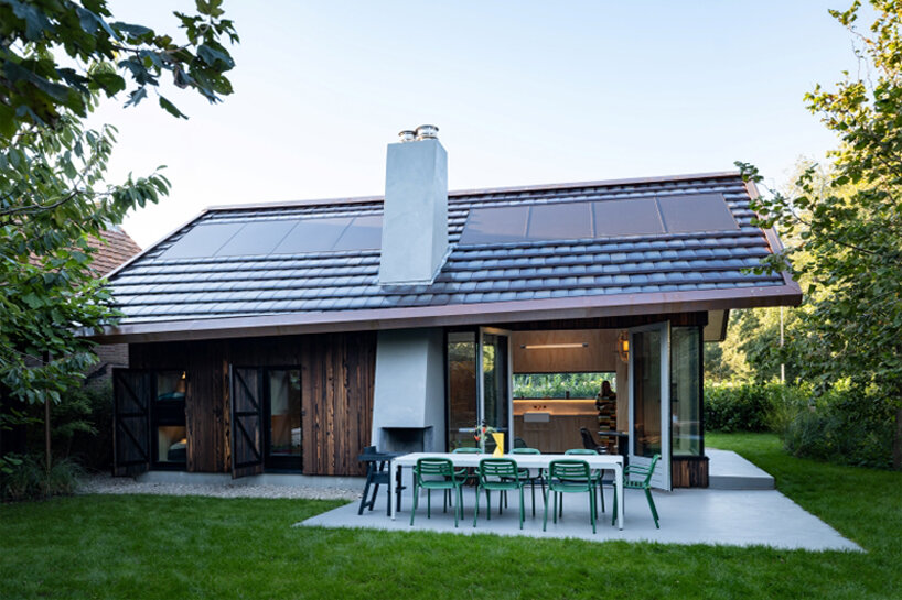 Casa de vacaciones preorganizada con techos asimétricos por edificio en forma de V en el equipo V de los Países Bajos