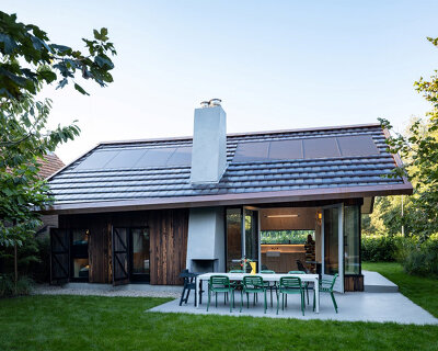 asymmetric roof tops prefabricated holiday home by team v architecture on dutch island