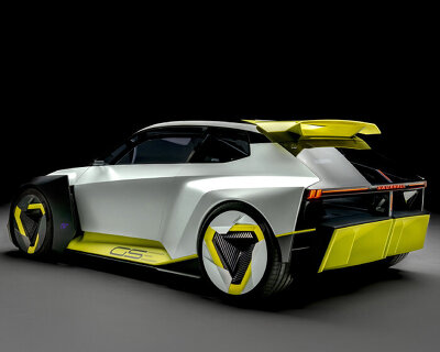 vauxhall’s corsa GSE vision car has fabrics that illuminate when it detects nearing vehicles