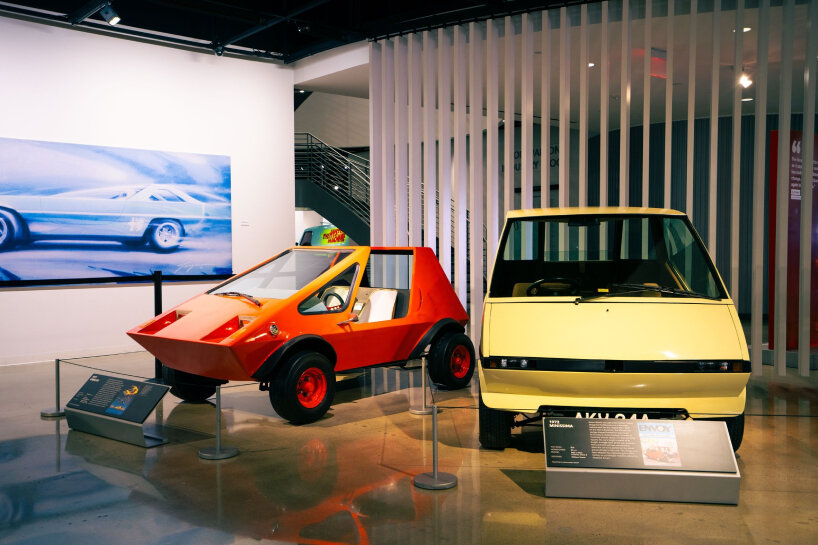 the exhibition is named The Wedge Revolution: Cars on the Cutting Edge