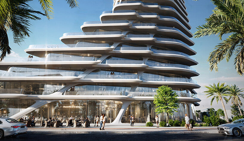 zaha hadid architects' 21-story tower leads neighborhood regeneration proposal in malaga