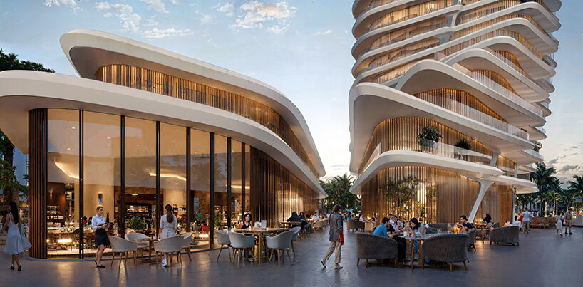 zaha hadid architects' 21-story tower leads neighborhood regeneration proposal in malaga