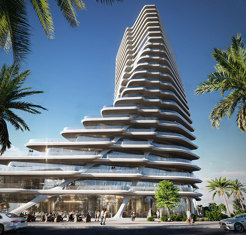 zaha hadid architects' 21-story tower leads neighborhood regeneration proposal in malaga
