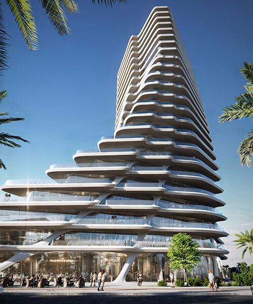 zaha hadid architects' 21-story tower leads neighborhood regeneration proposal in malaga