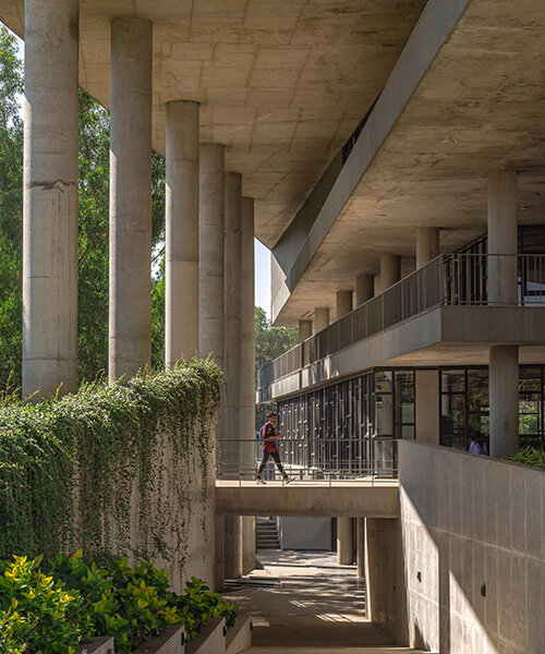 cadence architects designs monumental library for engineering school in india